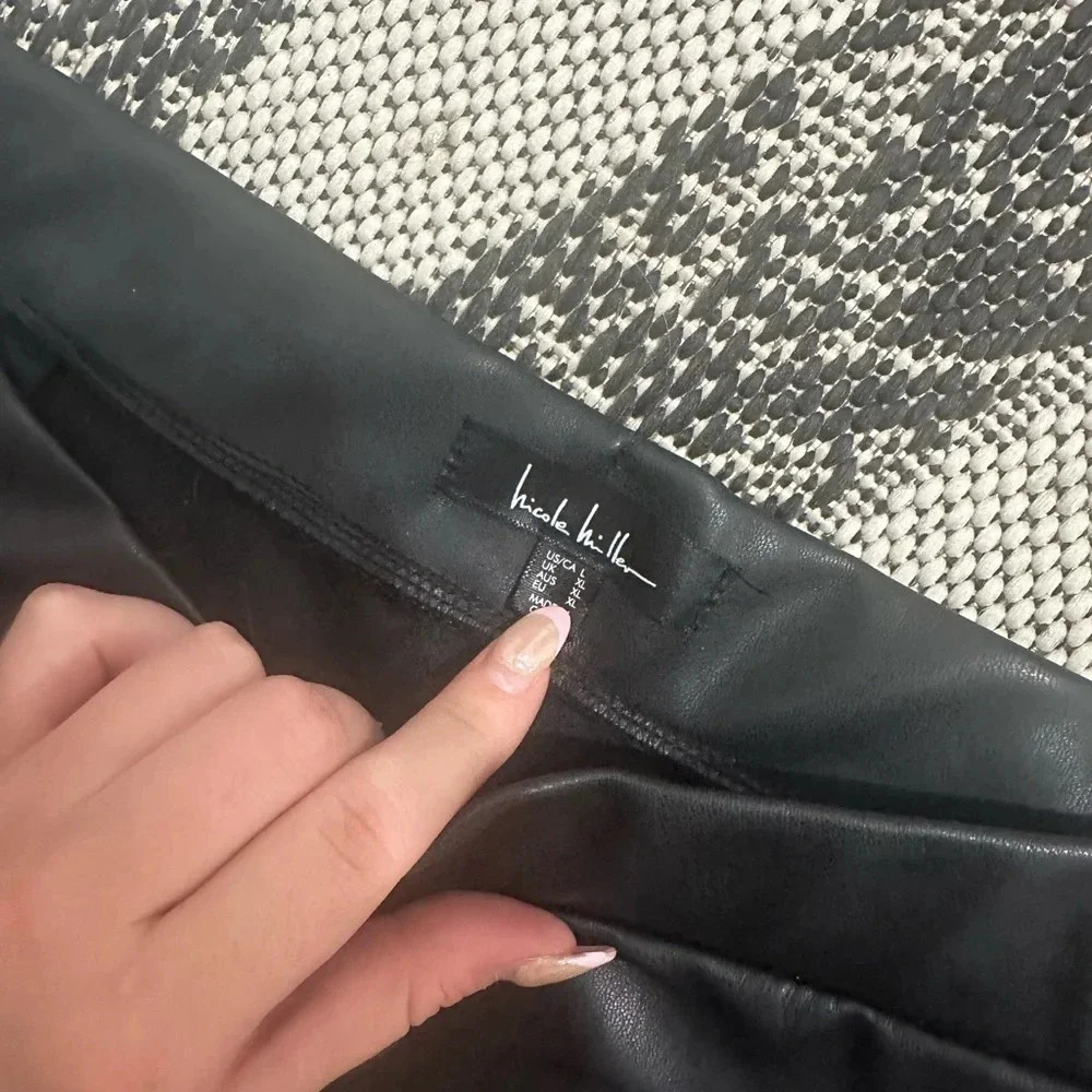 NICOLE MILLER leather pants L - Picture 13 of 14
